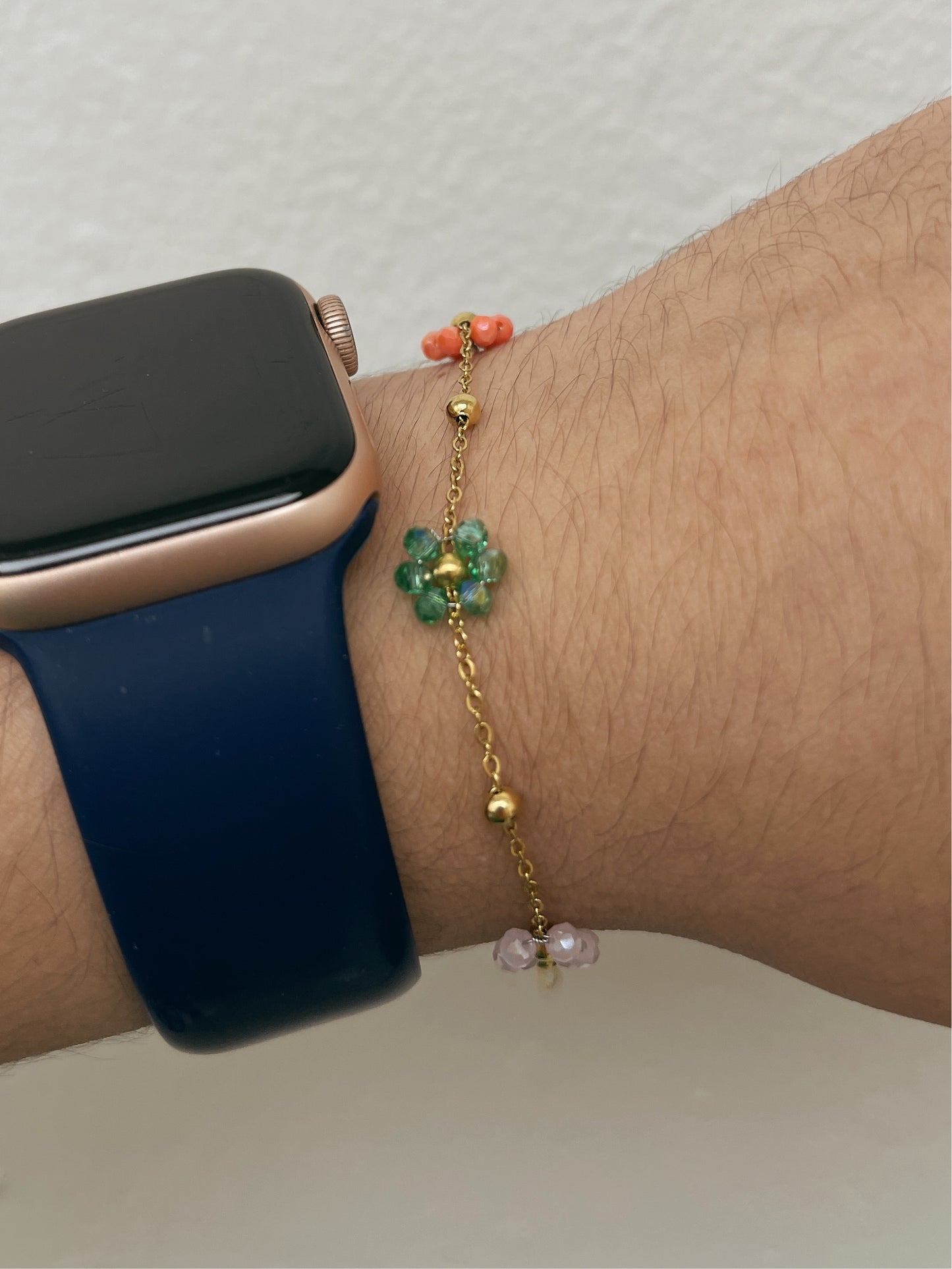 colorful flower bracelet